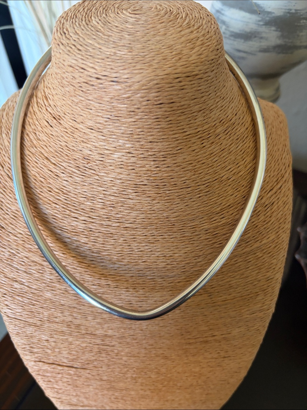 Sterling Silver “925” stamped collar necklace